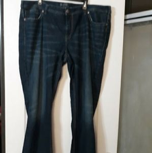 Silver mid-rise bootcut jeans